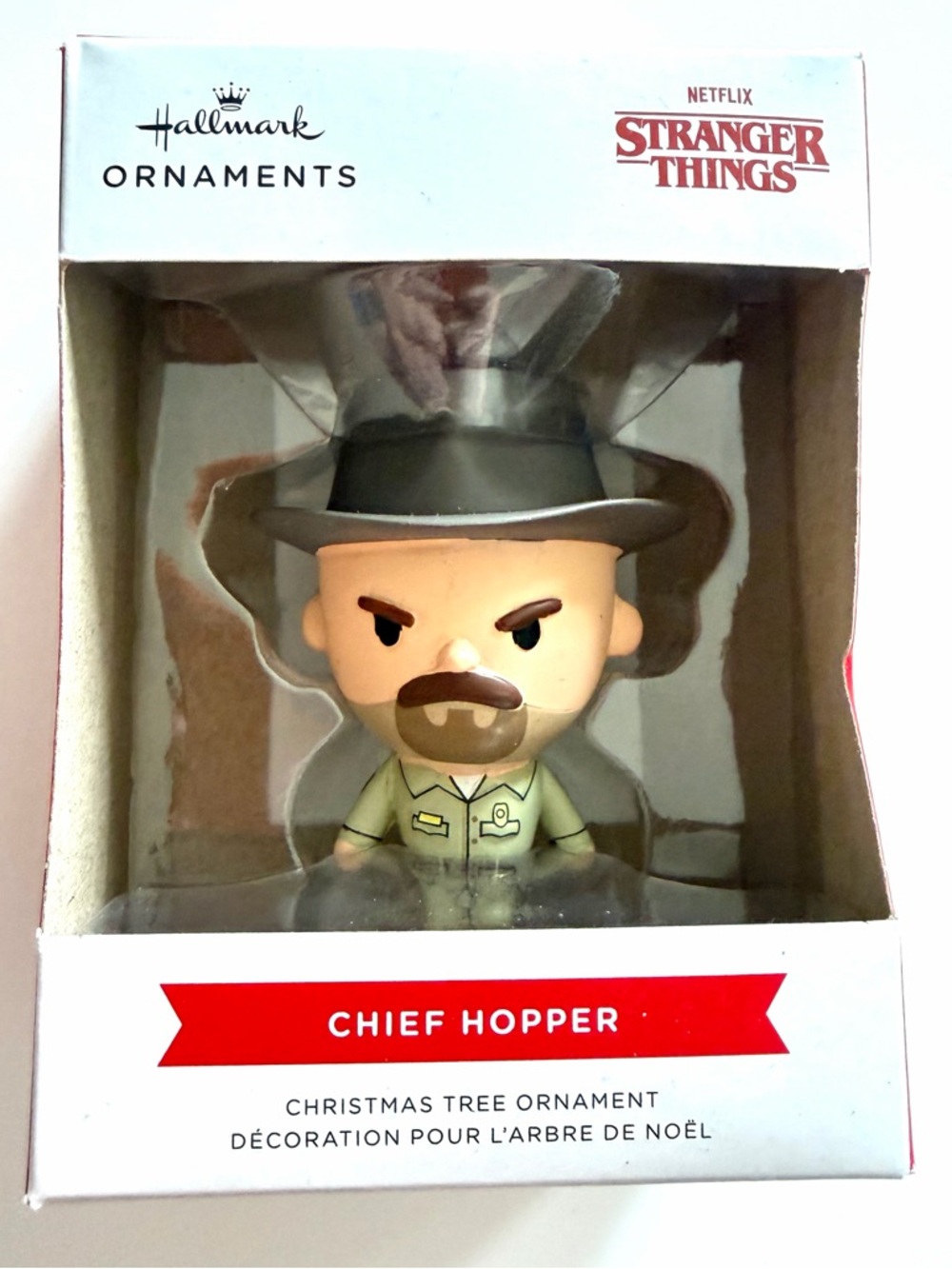 Hallmark Stranger Things Chief Hopper Ornament - Brown, Tan & Black